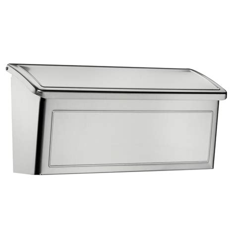 marine grade stainless steel post box|Architectural Mailboxes Venice Stainless Steel Wall .